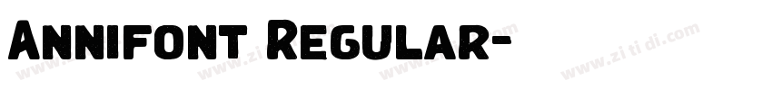 Annifont Regular字体转换 Annifont Regular字体转换